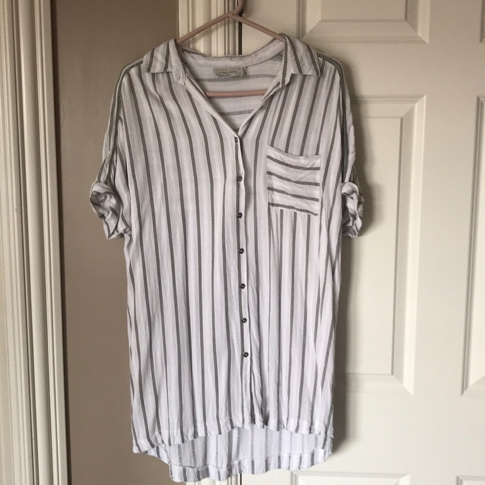 Button up t-shirt dress